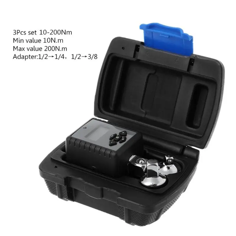 

Pro Digital Torque Wrench 1/2" 2-200Nm Adjustable Electronic Bicycle Car Spanner