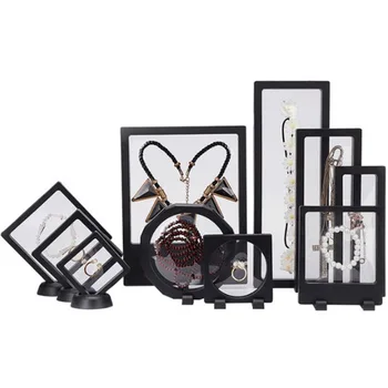

Display Stand Jewelry Ring Bracelet Box Transparent PE Jewelry Box Suspension Film Gift Case Decoration Jewelry Box