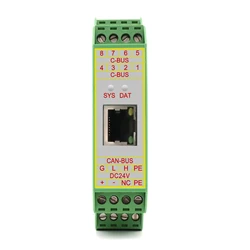 Passerelle GCAN 205 convertir les données entre Can Bus et Modbus TCP Module de Protection d'isolation intégré 