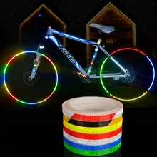 Светоотражающая наклейка s полоса Велосипедное колесо отражательная клеящаяся лента отражатель на колесо велосипед Велоспорт безопасности обода колеса флуоресцентная лента