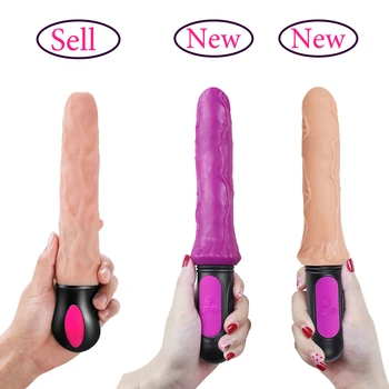 FLXUR 12 Mode Heating Realistic Dildo Vibrator Flexible Soft Silicone Penis G Spot Vagina Vibrator Masturbator Sex Toy For Women 5