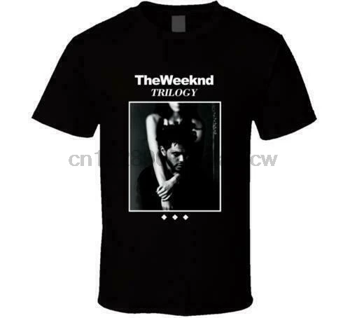 Новый WEEKND-TRILOGY Обложка альбом Белый Черный Мужская рубашка США размер S-XXXL ZM1 |