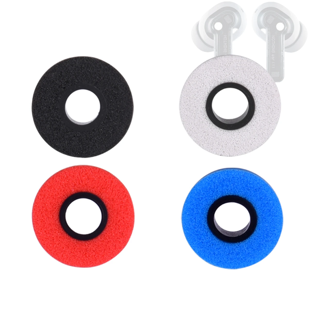6Pcs Memory Form Ear Tips for Nothing Ear (1) TWS Eartips for Nothing Ear1 Ture Wireless Earbuds Tips Soundproof Noise Canceling