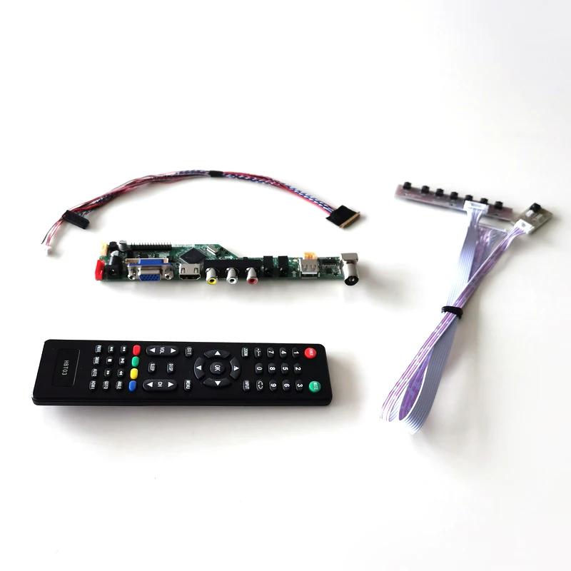 For N101BGE-L11/L21 10.1" notebook PC 1366*768 VGA+HDMI+AV+USB+RF LVDS 40Pin WLED T.V56 screen controller drive board DIY kit