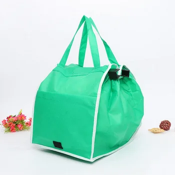 

1 pc Shopping Bag Foldable Eco-friendly Large Trolley Supermarket Large Capacity Reusable Tote Bag Women Reusable Handbag