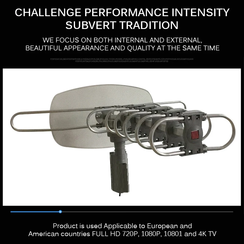 Цифровая уличная ТВ антенна HD 150 миль 360 градусов для Full TV DVB T UHF VHF FM с высоким