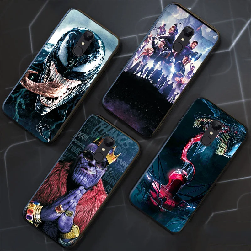 Чехол Venom Avengers для Xiaomi Redmi 4X Note 4 4X чехол для Redmi Note 6 Чехол Note 7 5 8 Pro черный ТПУ чехол для телефона Redmi Note 8T