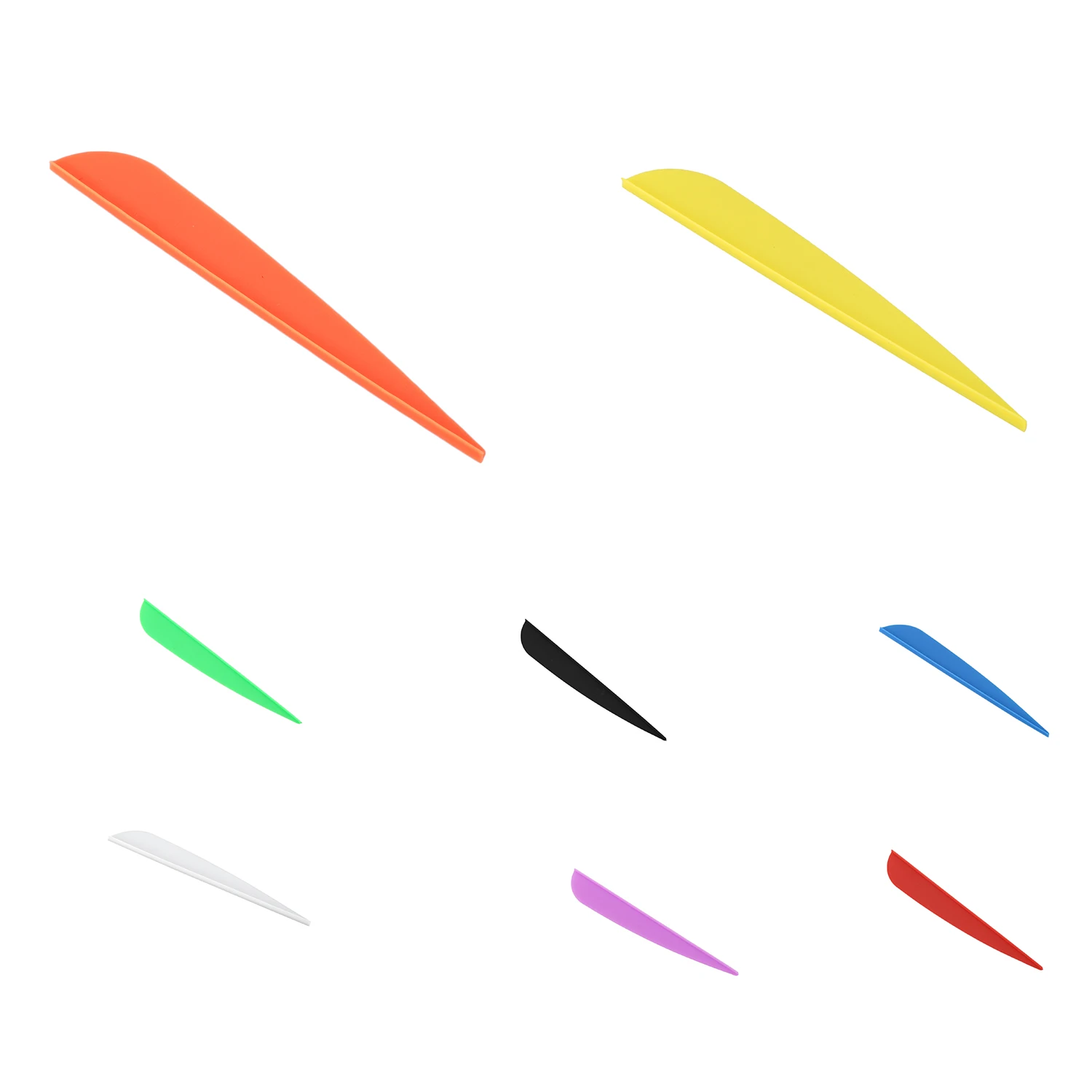 

Arrows Vanes 4 Inch Plastic Feather Fletching for DIY Archery Arrows 50 Pack