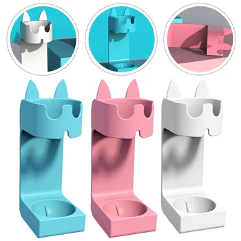 

1 Set 3pcs Wall Mounted Electric Toothbrush Storage Holders (White Pink Blue)