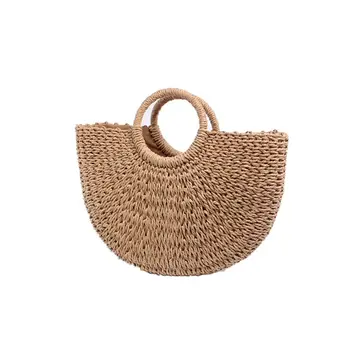 

Summer Beach Straw Bag Large Handbag for Women Girls Woven Tote Bags