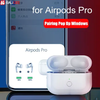 

Qi Wireless Charging Case for Airpods Pro Replacement 660mAH Charger Bluetooch Pairing Pop up Windows for AirPods Air Pods Pro