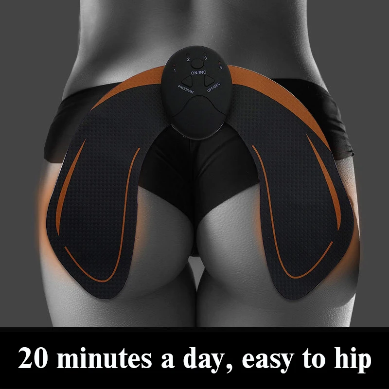 Electronic Abdominal Arm EMS Muscle Stimulator Body Slimming Hip Shaper Trainer Vibrating Massager Fitness Exercise Machine