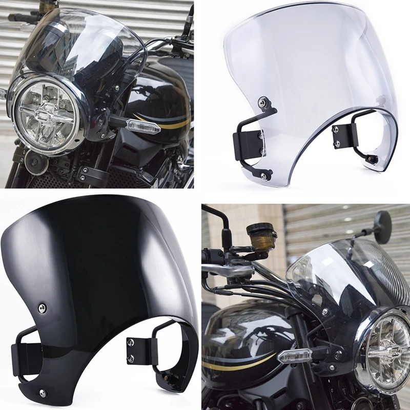 Windscreen Windshield Cafe Racer Fairing Wind Visors Protector for Kawasaki Z900RS Z 900-RS