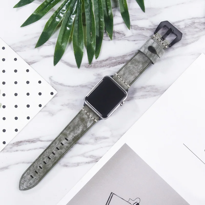 Кожаный ремешок с мраморным принтом для apple watch series 5 4 3 2pu кожаный сменный iwatch 44 мм