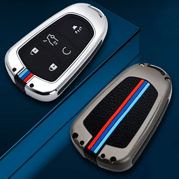 Portachiavi in lega di zinco Cover Shell Holder per Cadillac CTS XTS SRX ATS 2015-2018 CT5 XT5 XT6 Remote Key Car Styling Car Key Case - Portachiavi in lega di zinco Cover Shell Holder per Cadillac CTS XTS SRX ATS 2015