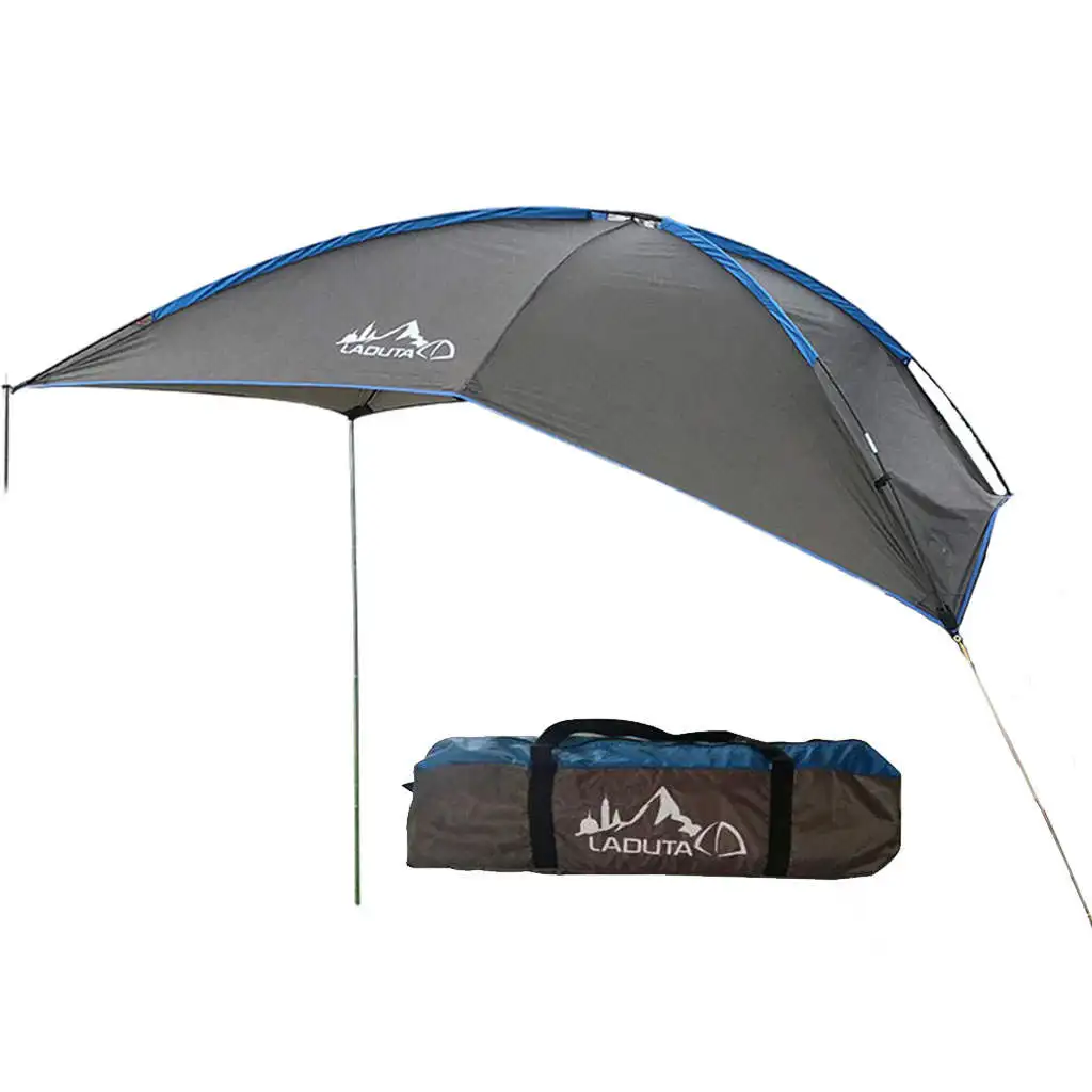 Intrekbare autoluifel, zonwering, uittrekbare autocamper luifel overlanding, waterdicht en uv-bescherming, voertuigluifel, voor jeep/SUV/ vrachtwagen/bestelwagen (2 x 3 m