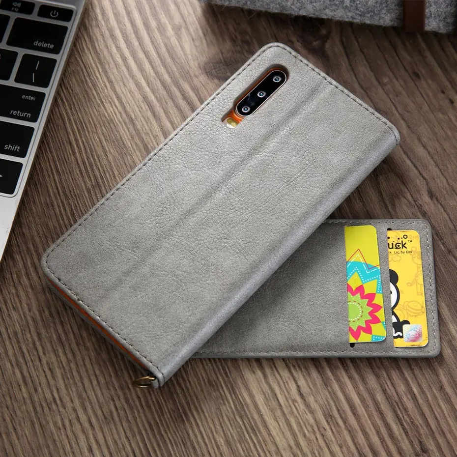 Винтажный чехол-Кошелек из искусственной кожи личи для huawei P20 Pro Lite P30 Pro, роскошный противоударный чехол для телефона mate 20 pro, чехол