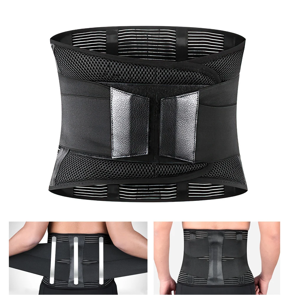 

WAKYME Waist Support Belt Lower Back Brace Fitness Training Weightlifting Spine Protector Belt Sports Accessory for Men Women