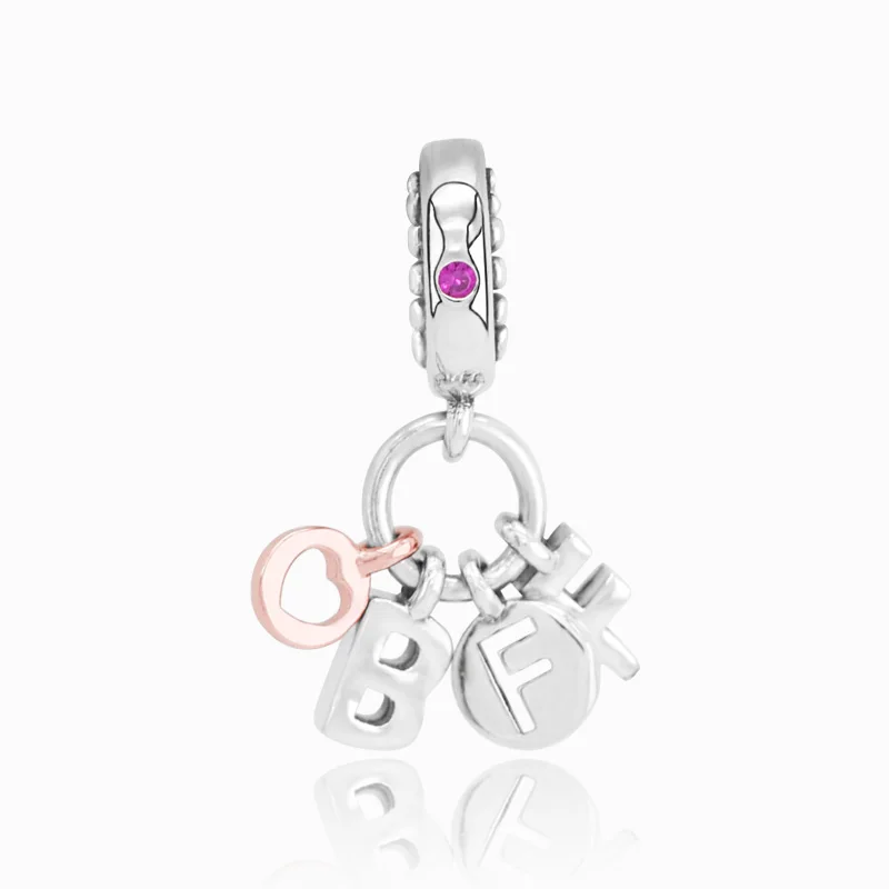 

2019 New Arrival Sterling silver pendant,Best Friends Forever Pendant Charms fit Original Pandora Bracelets Women Jewelry