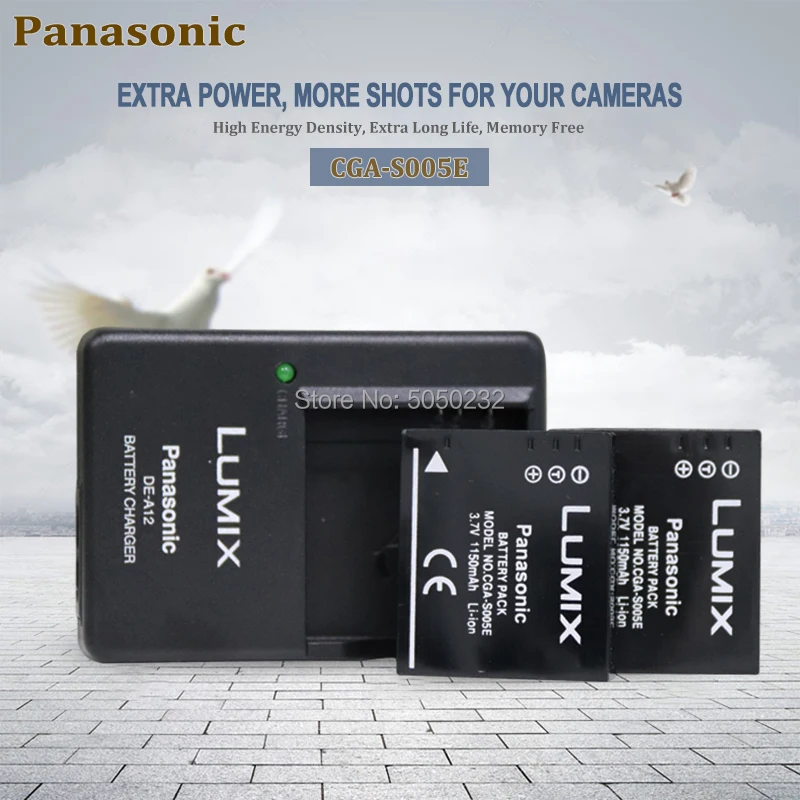2 шт. Panasonic CGA-S005E CGA S005 S005A S005GK DMW-BCC12 DB60 NP70 BP-DC4 Камера Батарея DMC-FX180 LX2 LX3 FX8+ DE-A12 зарядное устройство