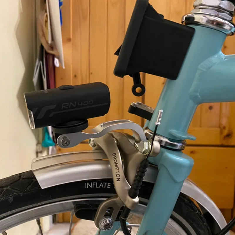 자전거 라이트 홀더 스탠드, BROMPTON 14 16 20 접이식 자전거, CATEYE GaCIRON 손전등 스포츠 카메라 부품 호환