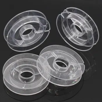 20Pcs Transparent Plastic Empty Sewing Bobbins Spools For Beading Wire Thread String Sewing Tools 50mm 1