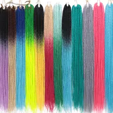 Энергичные 24 дюйма 30 прядей сенегаль крученые крючки для наращивания волос высокотемпературные синтетические кроше плетение волос