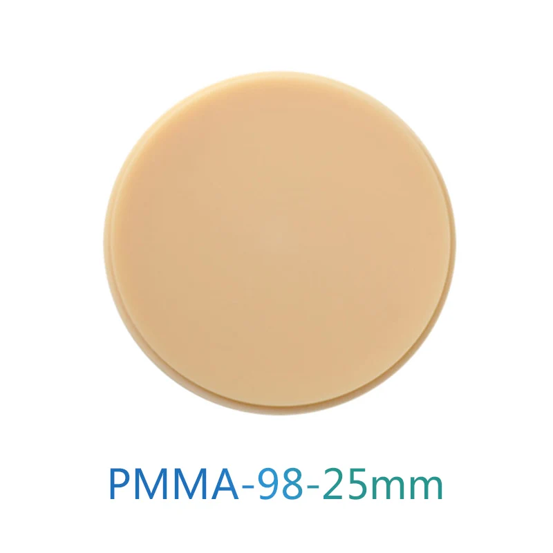 98x25mm блок PMMA C1/C2/C3/C4/D2/D3/D4/прозрачный CAD CAM изготовление зубных протезов блоки/PMMA