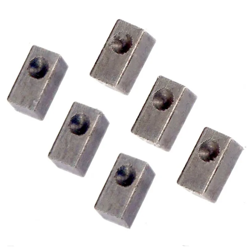 

6Pcs Electric Guitar Tremolo Bridge Saddle Lock String Insert Block Clamp Strings Metal Block Guitar Accessories Parts