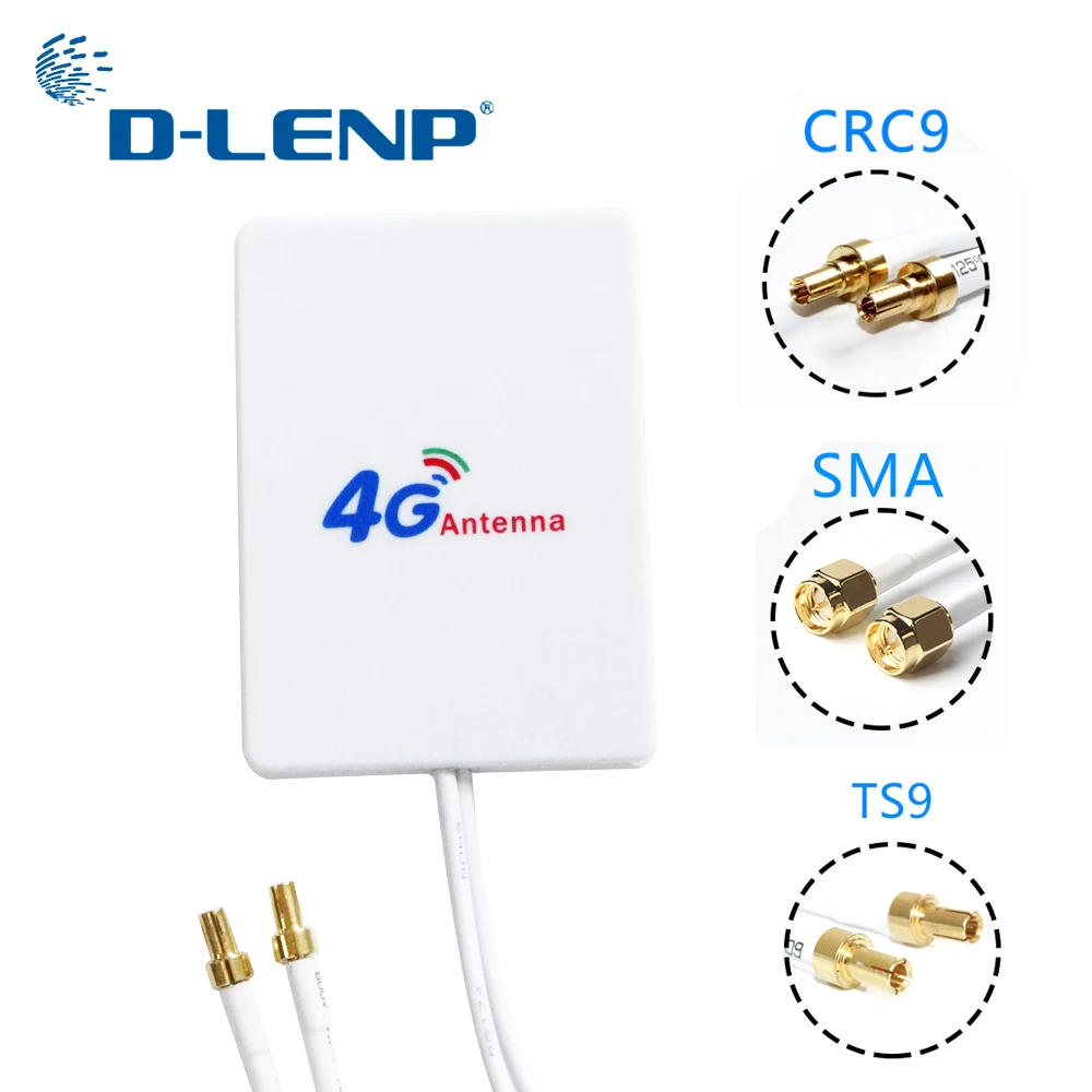 LTE-ANTENNA Router-Modem Cable Huawei External Crc9/sma-Connector 3G 4G Dlenp for ZTE