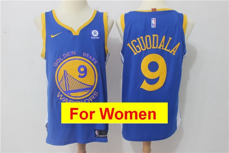 Синий Голден Стэйт Стивен Карри Кевин Клай Томпсон дреймон Грин Andre Iguodala баскетбольные Майки женские - Цвет: Синий