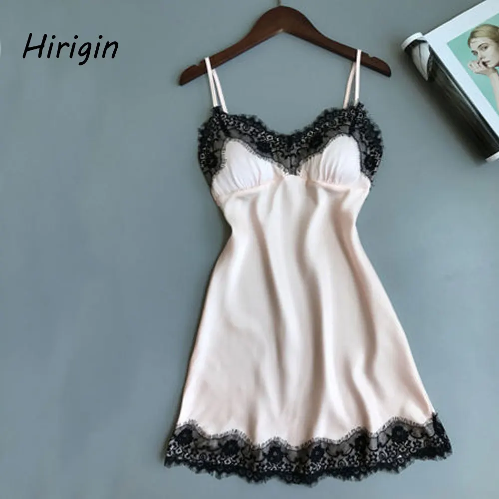 

Hot Summer Women Sexy Lingerie Spaghetti Straped Silk Robe Dress Lace Up Babydoll Nightgown Sexy Sleepwear Nightdresses