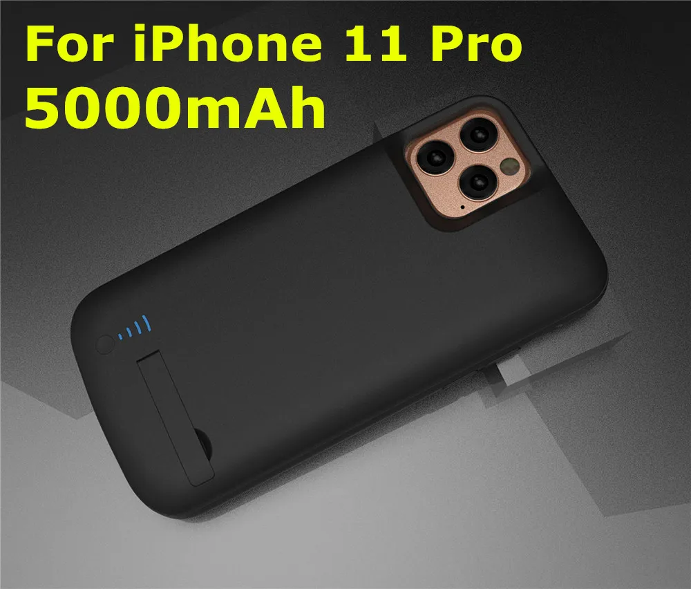 NTSPACE для iPhone 11 Pro Аккумулятор max зарядное устройство Чехлы резервного питания банк ударопрочный зарядный чехол для iPhone 11 Pro power Case - Цвет: 5000mAh for 11 Pro