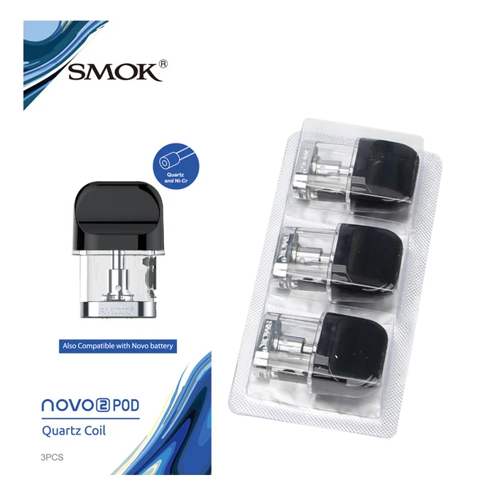 Quartz 1.4ohm 3pcs SMOK Novo 2 Pod картридж сетка 0.8ohm керамика 1.4ohm DC MTL 1.2ohm катушки 2 мл для SMOK Novo и Novo 2 Pod Комплект - Цвет: Quartz 1.4ohm 3pcs