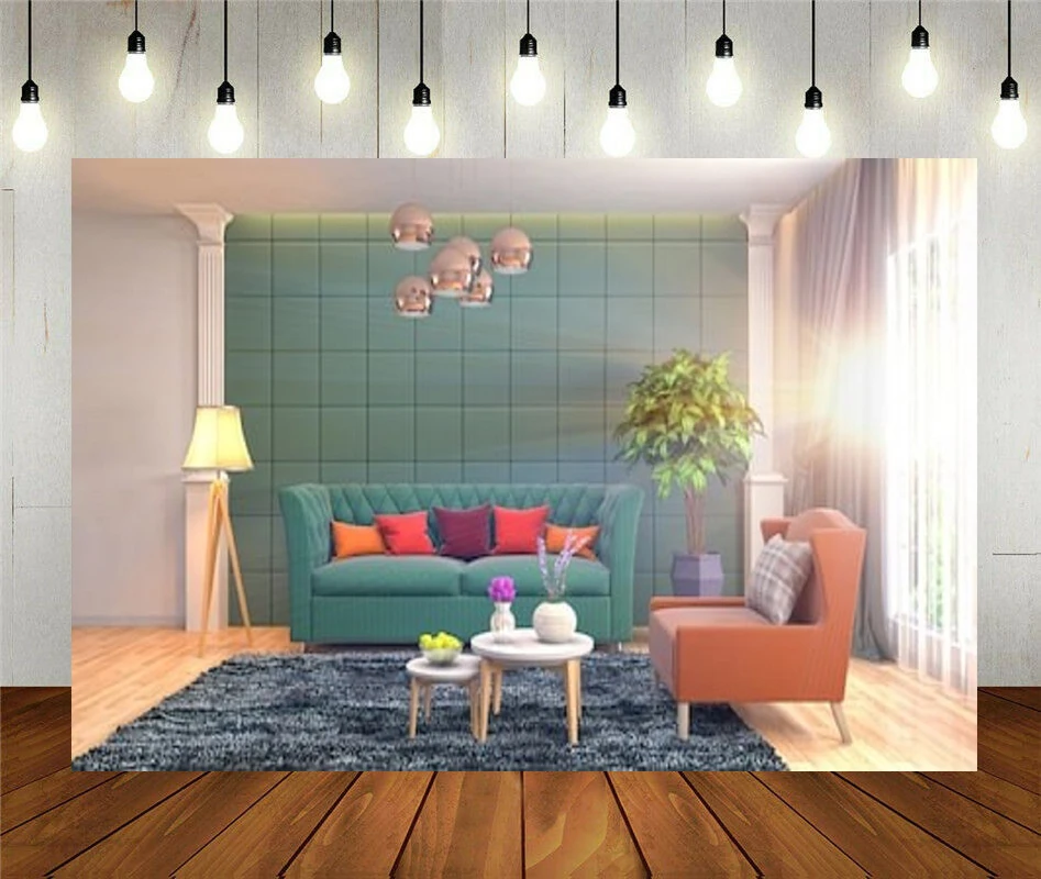 Photo Studio Props Photography Backdrop Bedroom Interior Of The Living