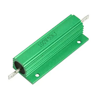 Зеленый Алюминиевый резистор с проволочной обмоткой 100W 50K Ohm