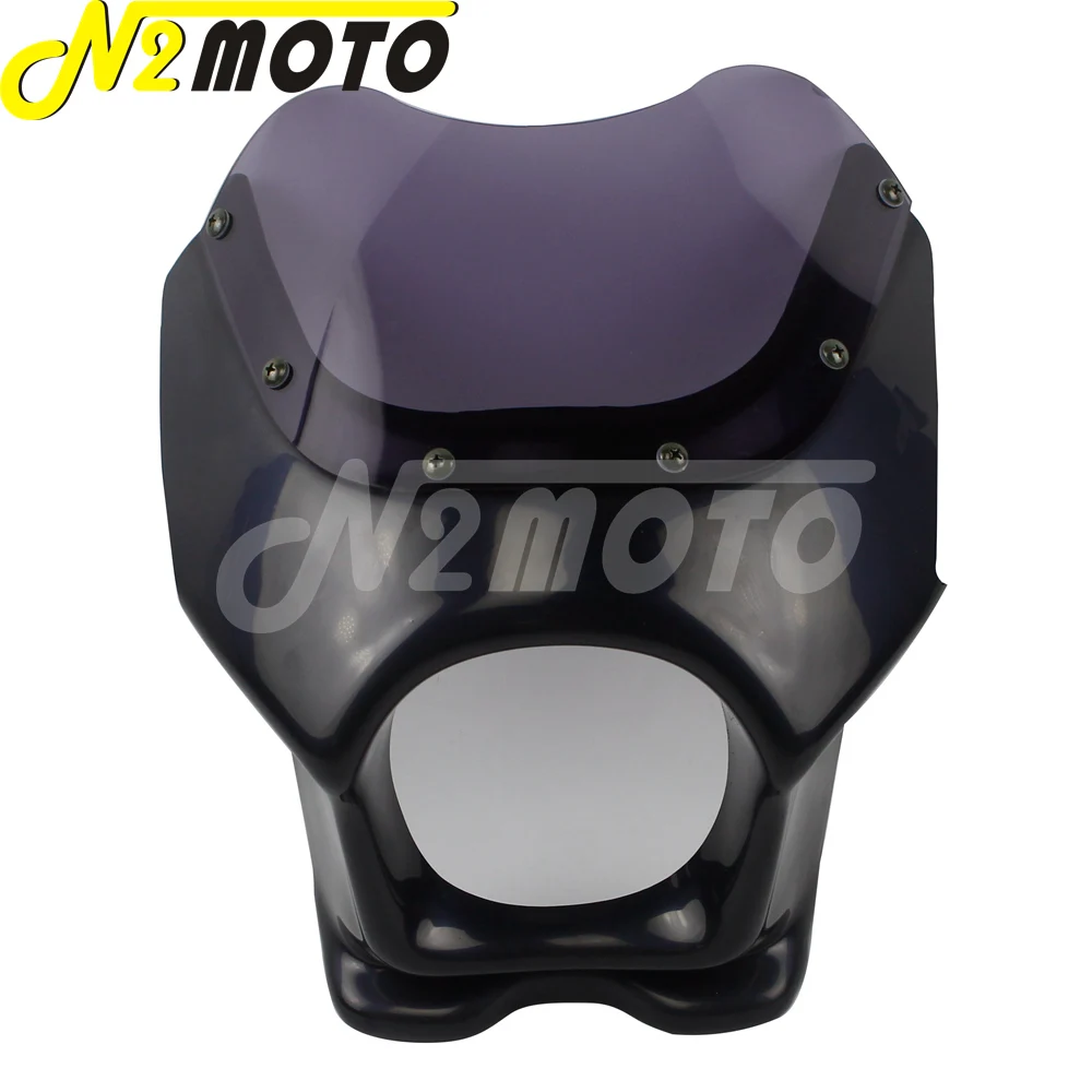 Черно белая Пластиковая передняя фара для мотоцикла Honda Monkey APE50 100 CB50 DAX GSX125E AR50 80 125