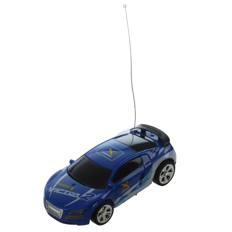 Мини микро RC автомобиль Радиоуправляемый 1:58 CAN BOX серийный SHEN QI WEI - Цвет: Blue