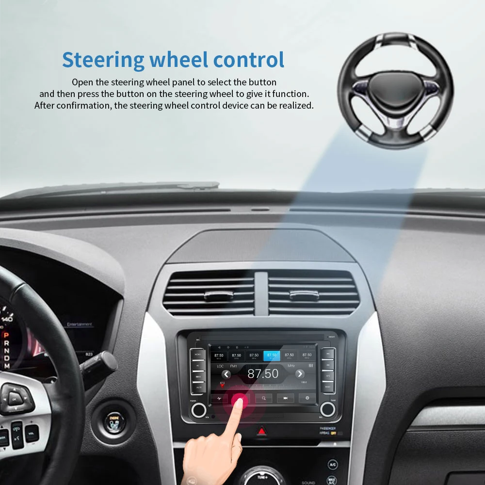 LeeKooLuu 2 Din Android автомобильный радиоприемник для Volkswagen Skoda VW Passat B6 Polo Golf Touran Jetta Caddy T5 Tiguan Bora Автомобильный мультимедийный