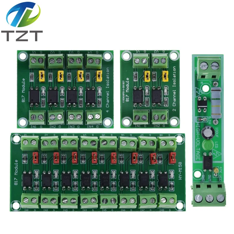 Optokoppler-Isolationsplatine PC817 1 2 4 8 Kanal Spannungswandler-Adaptermodul 3,6-30V Treiber Photoelektrisch Isoliertes Modul – Detail 15
