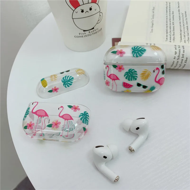 

Flamingo Protective Hard Case for Apple Airpods Pro Wireless Bluetooth Earphone Case Cover for Air pods 3 case Charging Box