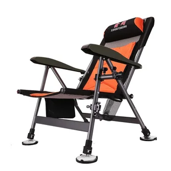 

Folding Fishing Chair Outdoor Multi-Function All Terrain Platform Fishing Chair Outdoor Ultralight Camping Foldable Chair