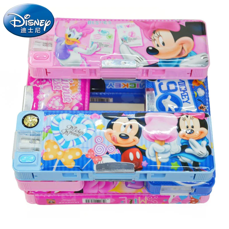 

Students Multi-functional Stationery Box Plastic Transformation Pencil Case Children Button with Bookshelf Stationery Box Gift