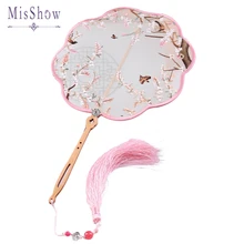 Новые поступления вышитая шелковая свадебная брошь букет веер цветы невесты свадебные букеты двойная ручная вышивка