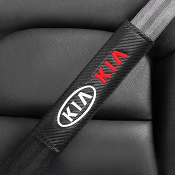 

2pcs Car Seat Belt Pads Seat Shoulder Strap Pad Cushion Cover for KIA K2 K3 K5 Sorento Sportage R Rio Soul Decals accessories