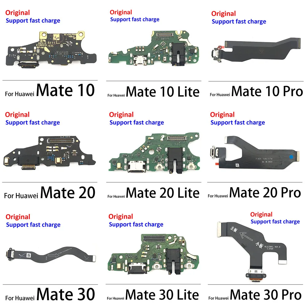 Nuovo Per Huawei Mate 9 10 20 30 Lite Pro 20X Connettore Di Ricarica Usb Porta Flex Cable Con Microfono