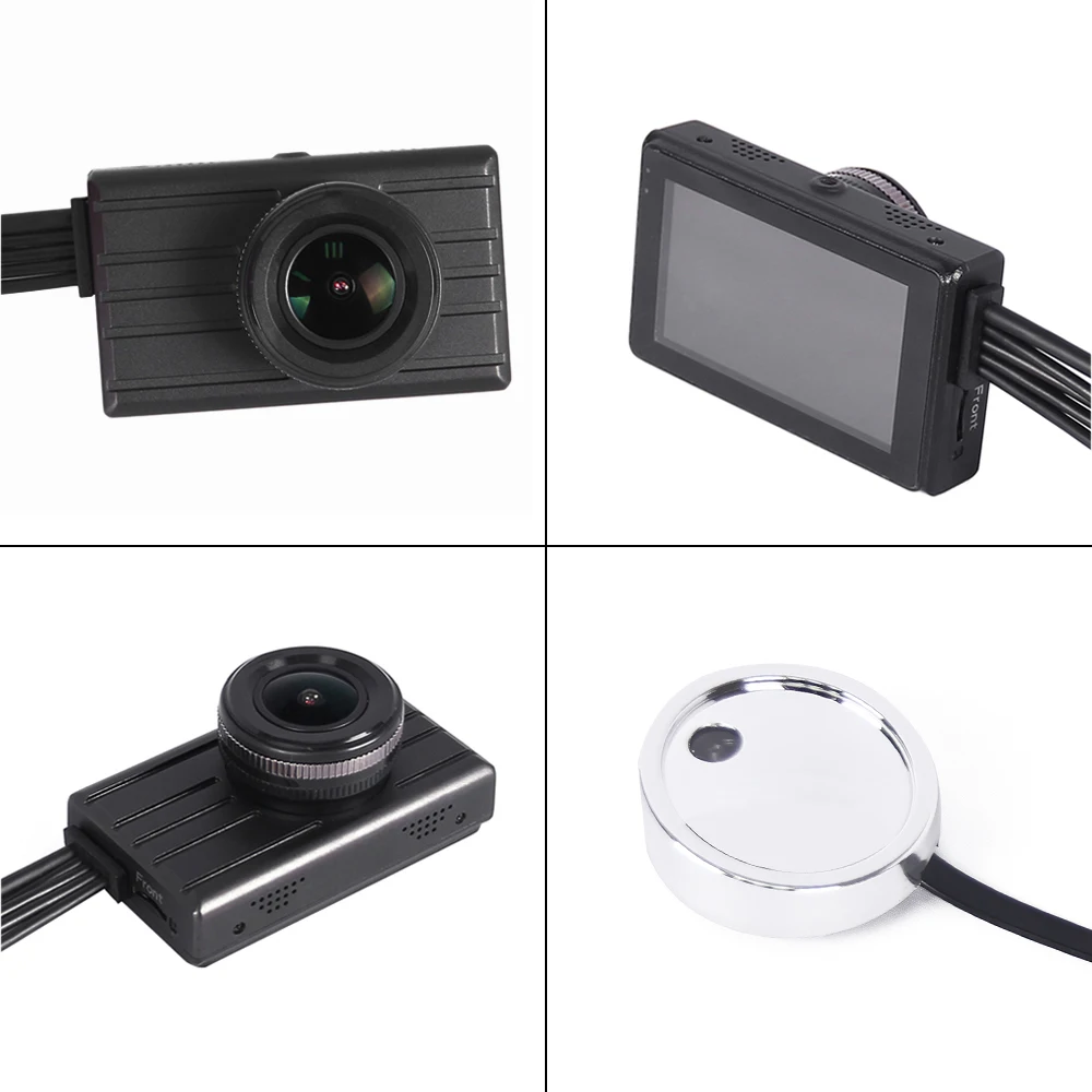 3.0'' LCD Car Dash Cam DVR System Night Vision Dual Lens 1080P Blind Spot Waterproof Mirror Cameras Recorder | Автомобили и