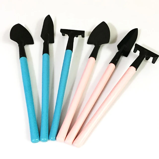 Mini Kerti Kertészeti Növényi Szerszámok Fából Készült Fogantyúval Lapát Ásó Gereblye Csepp Hajó - Image 2