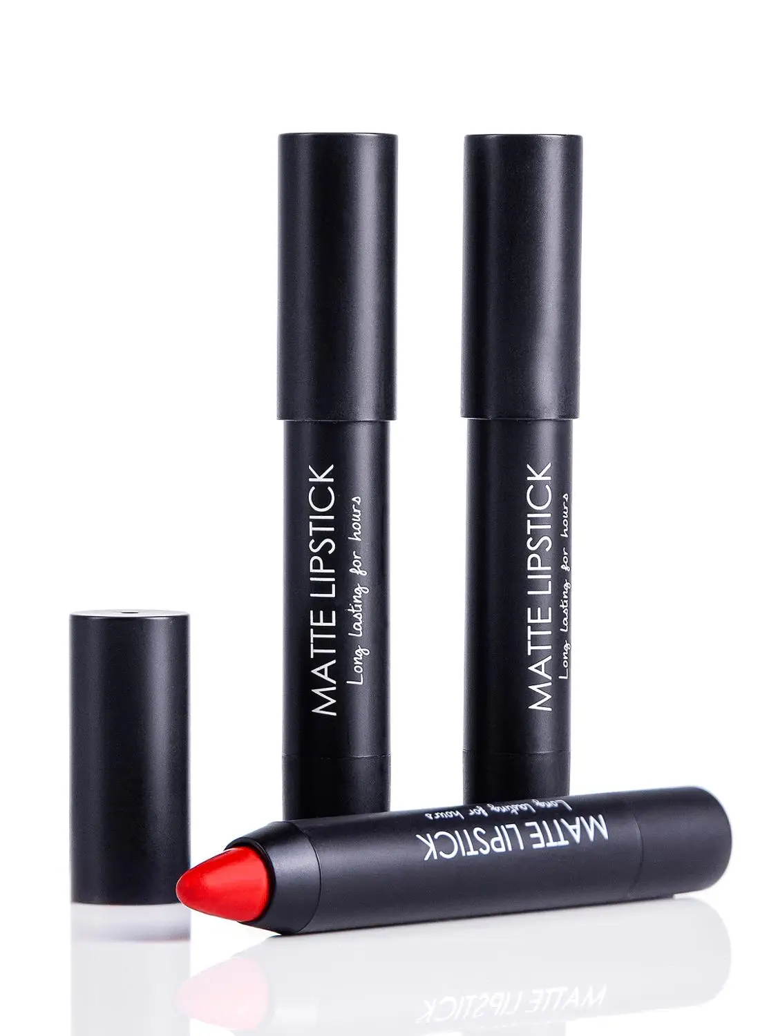 Lipstick pen 12 color waterproof lasting charming sexy color easy to wear professional daily makeup long-lasting non-stick cup