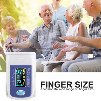 

Portable Finger Pulse Oximeter Blood Oxygen Saturation meter Fingertip Pulsoximeter SPO2 Monitor Oximetro dedo Oximeter